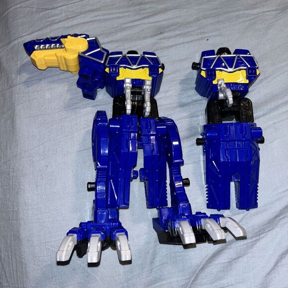 Power Rangers‎ Dino Charge Megazord Deluxe Spino Zord Blue T-Rex Figure Parts - Picture 1 of 2